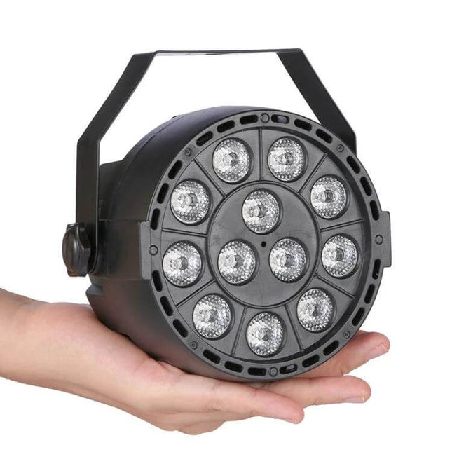 LED Purple Par Light For Stage And Events US And EU Plug compact purple wash par light held in hand for parties and small venues