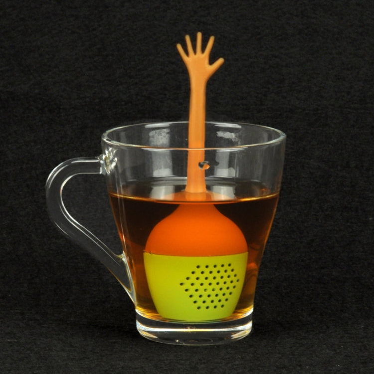 Funny Hand Gestures Tea Infuser Black Tea Strainer FDA Grade Silicone Loose Leaf Herbal Spice Holder Tea Brewing Tools