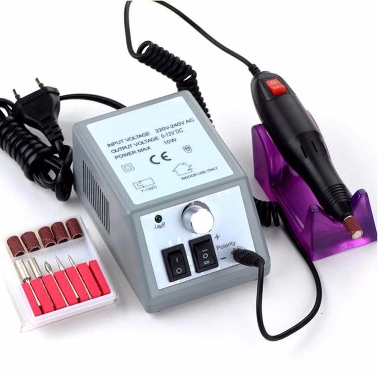 Electric Nail Drill Set for Professional Manicure and Pedicure - 6 Bit Nail Art Machine with Speed Control and Quiet Operation 220V EU