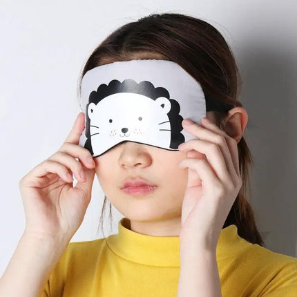 Cartoon Animal Sleep Eye Mask Soft Cotton For Travel