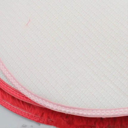 Heart Shaped Coral Fleece Mat For Kitchen Bath | Syndmart