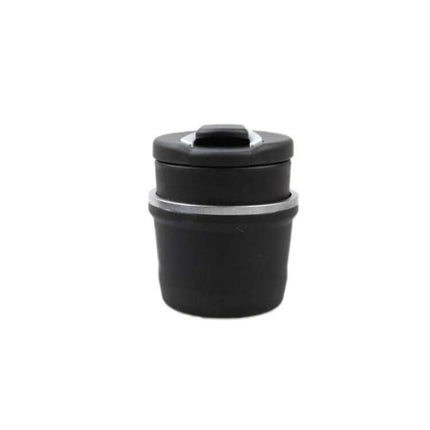 Compact LED Car Ashtray For Clean Tidy Interior Daily - compact matte black car ashtray 8.5x7.5x6cm, LED-lit, easy to empty for tidy cabin
