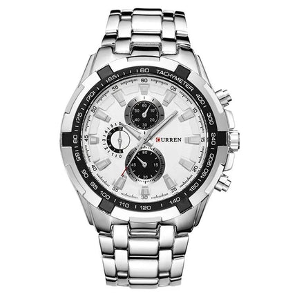 Curren Men's 46mm Stainless Steel Analog Quartz Watch | Syndmart