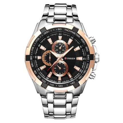 Curren Men's 46mm Stainless Steel Analog Quartz Watch | Syndmart