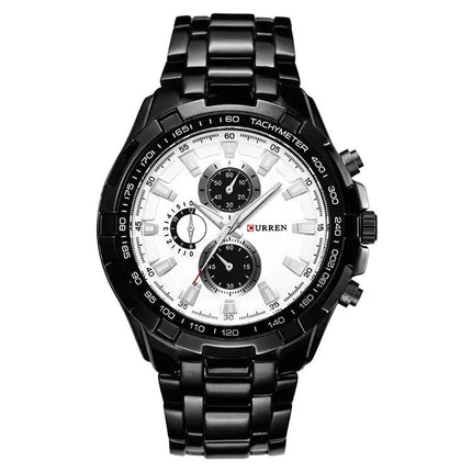 Curren Men's 46mm Stainless Steel Analog Quartz Watch | Syndmart