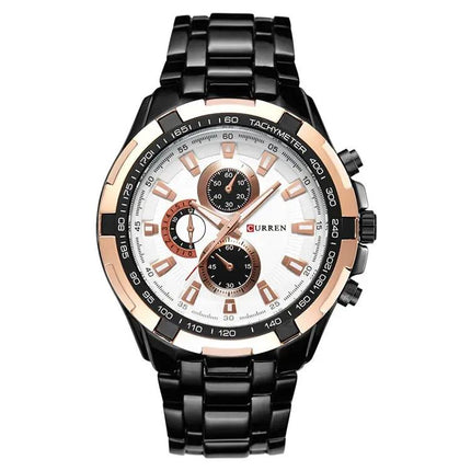 Curren Men's 46mm Stainless Steel Analog Quartz Watch | Syndmart