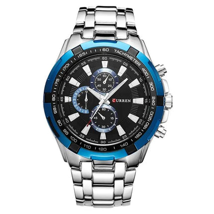 Curren Men's 46mm Stainless Steel Analog Quartz Watch | Syndmart