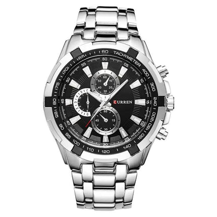 Curren Men's 46mm Stainless Steel Analog Quartz Watch | Syndmart