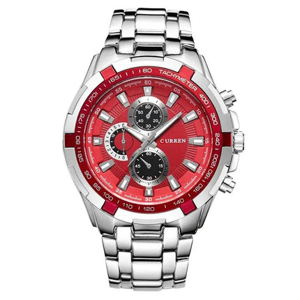 Curren Men's 46mm Stainless Steel Analog Quartz Watch | Syndmart