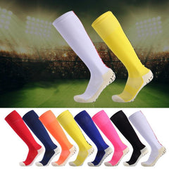 Breathable Thick Non-Slip High Knee Football Socks for Men - Comfortable and Wear-Resistant