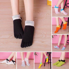 Stylish Breathable Cotton Split Socks for Women with Innovative Foot Design