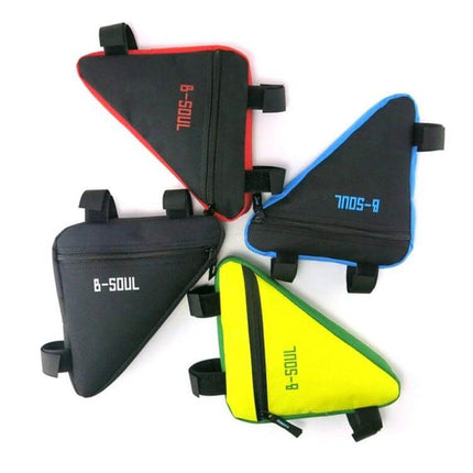 Triangle Bicycle Saddle Bag Waterproof Front Tube Frame compact waterproof 600D triangle saddle bag in Black Black+Red Black+Blue Yellow+Green