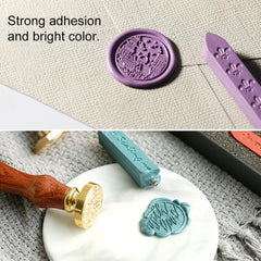 Beeswax Sealing Wax Sticks for DIY Projects - 3 Pack Elegant Stamp Tool