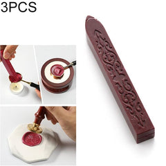 Beeswax Sealing Wax Sticks for DIY Projects - 3 Pack Elegant Stamp Tool