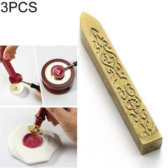 Beeswax Sealing Wax Sticks for DIY Projects - 3 Pack Elegant Stamp Tool