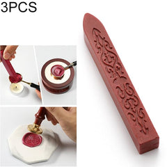 Beeswax Sealing Wax Sticks for DIY Projects - 3 Pack Elegant Stamp Tool