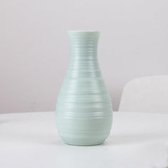 Contemporary Minimalist Plastic Floral Vase for Stylish Desk Décor