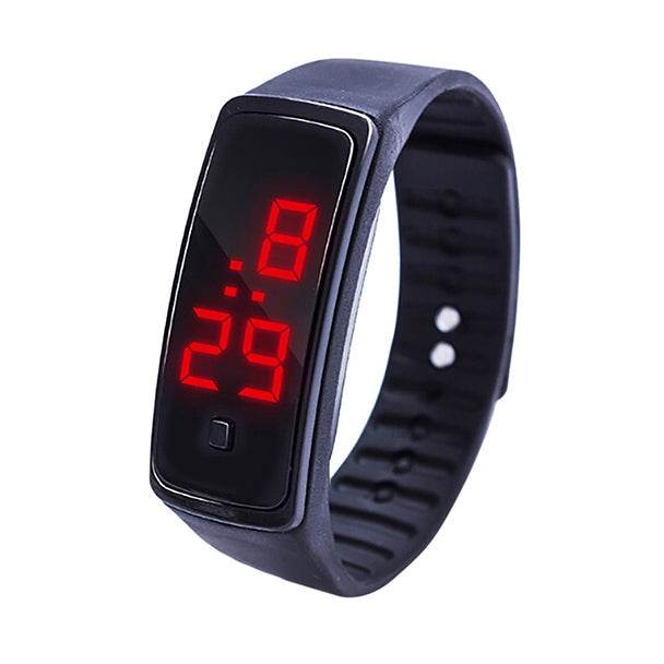 LED Digital Display Silicone Bracelet Children Electronic Watch