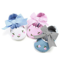 Charming Floral Non-Slip Toddler Princess Shoes for Baby Girls