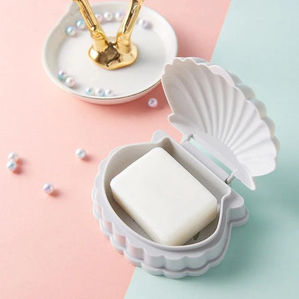 Practical Soap Storage for Daily Home Bathroom Use - white shell soap box with drainage to keep bar soap dry and extend lifespan