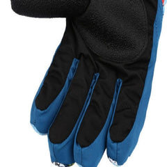 Kids Waterproof Full-Finger Ski Gloves - Warm Padded Riding Gloves