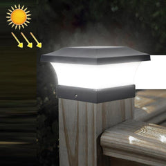 Solar-Powered Waterproof Outdoor Column Light for Garden and Courtyard