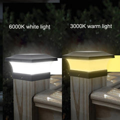 Solar-Powered Waterproof Outdoor Column Light for Garden and Courtyard