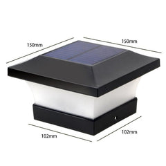 Solar-Powered Waterproof Outdoor Column Light for Garden and Courtyard