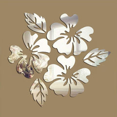 Charming 3D Flower Pattern Wall Decals - Elegant Home Decor Stickers for Living Room and Beyond