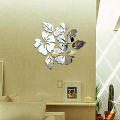 Charming 3D Flower Pattern Wall Decals - Elegant Home Decor Stickers for Living Room and Beyond