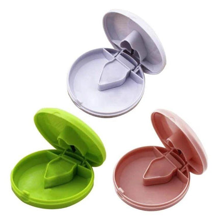 Round Plastic Pill Box With Dustproof Seal 7x2 Cm Portable - compact round 7x2 cm travel pill organizer in assorted colors, dustproof seal