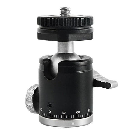 BEXIN K-19 Versatile Ball Head Mount for Cameras and Phones compact black ball head for tripod, adjustable panning and angle lock