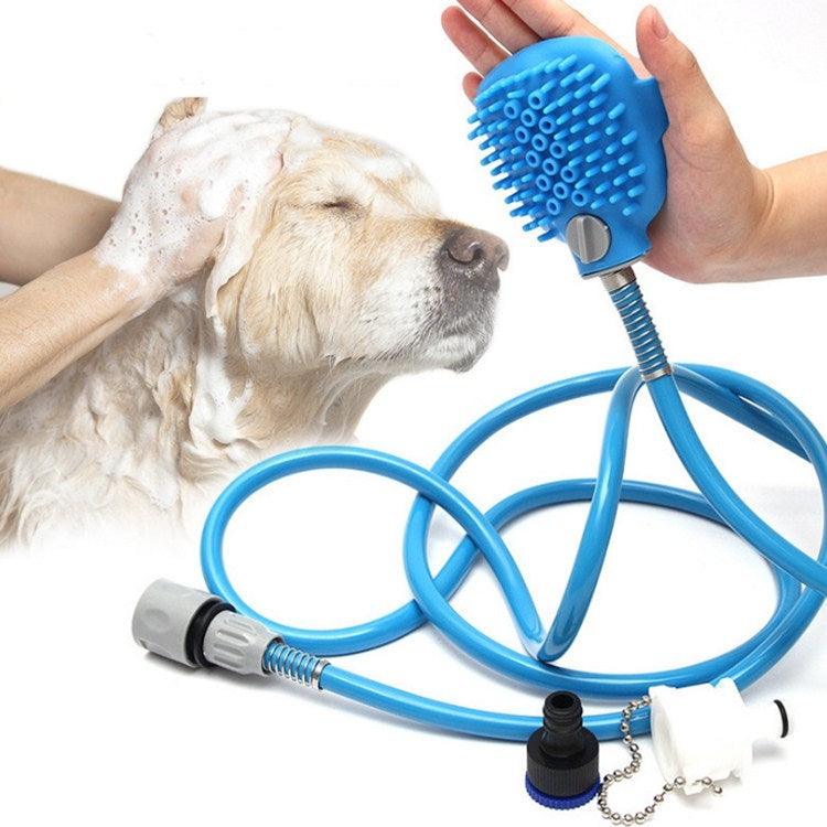 Versatile Pet Bathing Brush with Adjustable Hose for Cats and Dogs