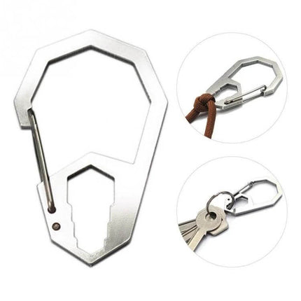 EDC Hex Spanner Carabiner Keychain Stainless Steel compact stainless steel hex spanner carabiner for keys and EDC
