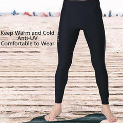 Pantalones de buceo cálidos de neopreno de 1,5 mm para hombre para practicar surf, esnórquel y natación en invierno