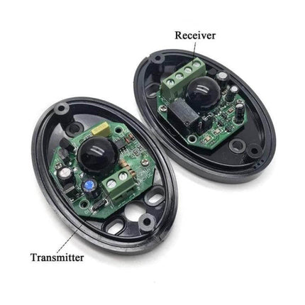 Single Beam Infrared Detector for Security and Doors - open transmitter and receiver pair for door and gate protection, PCB sensor modules