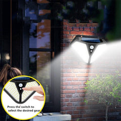 Eco-Friendly Solar-Powered Motion Sensor Wall Light for Outdoor Spaces