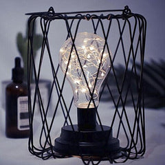 Elegant Wrought Iron Copper Table Lamp for Modern Living Spaces