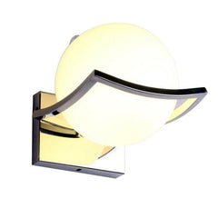 Sleek Glass Sphere Wall Light for Study, Balcony, Bedroom, and Aisle Decor