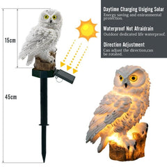 Whimsical Solar Owl LED Garden Lamp for Nighttime Glow