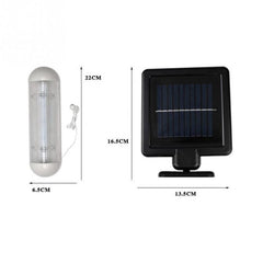 Lámpara de pared LED de doble lámpara con energía solar para cobertizo, IP44, impermeable, para exteriores