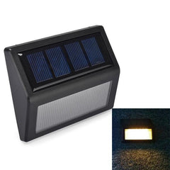 Solar-Powered Waterproof LED Wall Lights with Light Sensor - 6-Pack