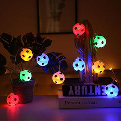 Football-Themed LED String Lights for Parties and Events