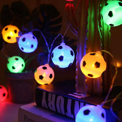 Football-Themed LED String Lights for Parties and Events