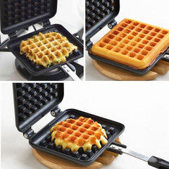 Aluminum Alloy Non-Stick Waffle Maker - Versatile Kitchen Baking Tool