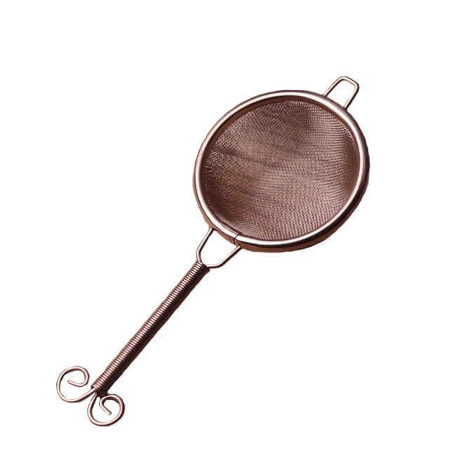 Stainless Steel Reusable Tea Strainer with Herb Filter