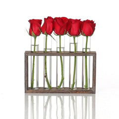 Elegant Hydroponic Glass Test Tube Vase for Creative Coffee Shop and Home Decor