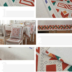 Chic Vintage Linen Tablecloth for Elegant Home Dining, Collection 1