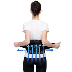 Lumbar Support Waist Protector with Breathable Mesh and Steel Plate Design