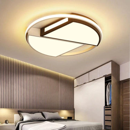 Ceiling Lamp for Daily Bedroom and Study Lighting modern round acrylic ceiling light over bed creating comfortable reading and study illumination